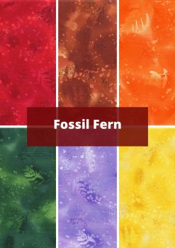 6 verschiedene Stoffe - Fossil Fern